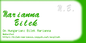 marianna bilek business card